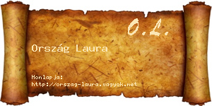 Ország Laura névjegykártya